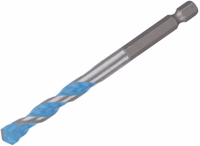 Bosch EXPERT HEX-9 Multi Construction Carbide Tipped Drill Bit, Silver, Diameter: 8 mm, Working Length: 50 mm