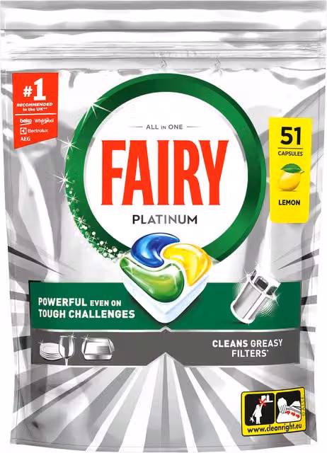 Fairy Dishwasher Tablets, Silver and Multicolour, 0.83 kg
