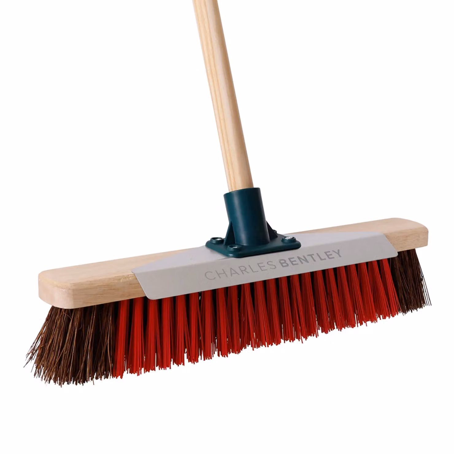 Charles Bentley 16 inch Outdoor Utility Broom with Scraper in Sand and Red – 2