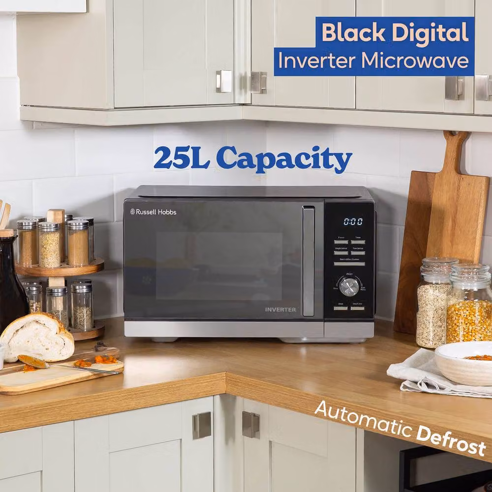 Russell Hobbs RHMI2503B Inverter Microwave 25L 900W Digital in Black – 3