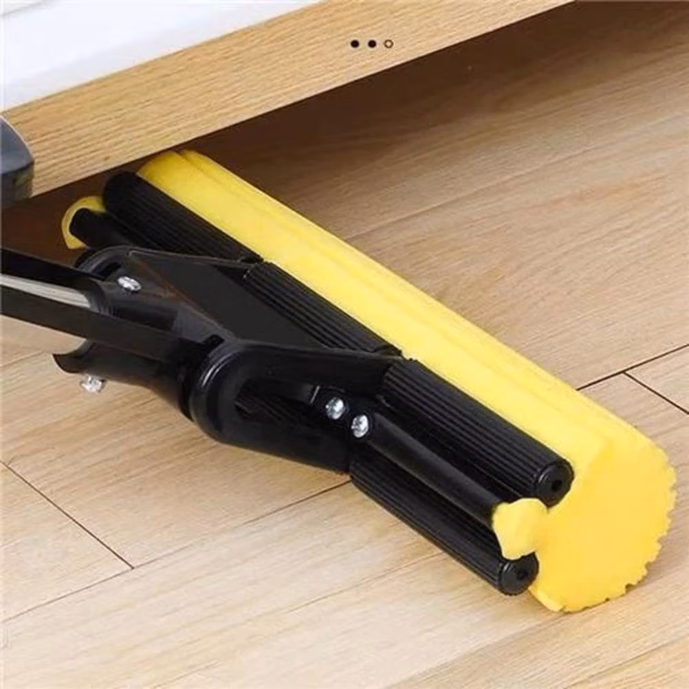 PAWNORA Yellow PVA Sponge Mop Multi Surface Cleaner – 3