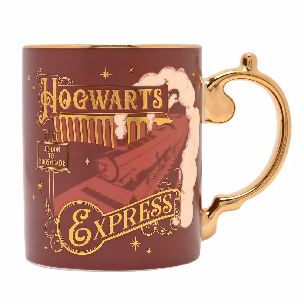 Widdop and Co Harry Potter Hogwarts Express Collectable Ceramic Mug, Red and Gold, 325ml – 3