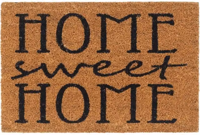 Berkfield Home Brown Tufted Coir Door Mat, W/D: 60 x 40 cm