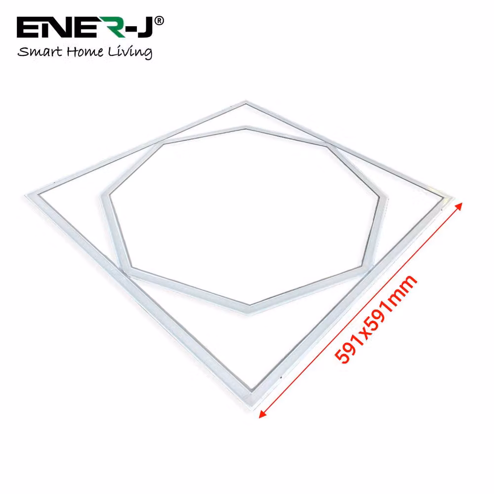 ENER-J Pack of 4 LED Recessed Panel Lights, Cool White, 40W, W/D: 60 x 60 cm – 2