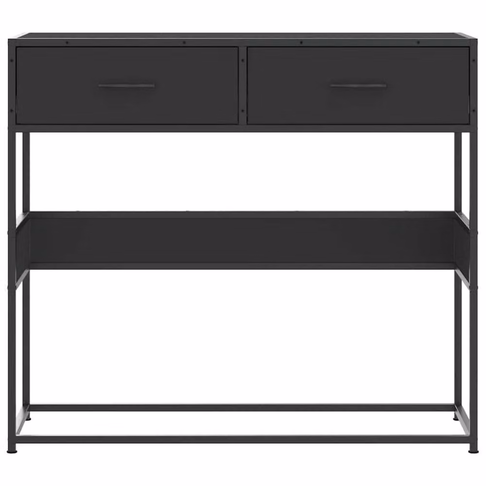 Berkfield Home Black Scandinavian Console Table, W/D/H: 90 x 35 x 80 cm – 3
