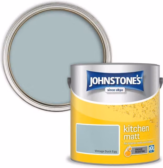Johnstone's Kitchen Grease Resisting Matt Paint in Blue