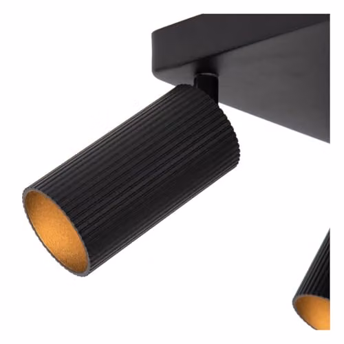 Lucide Netlighting Clubs Modern Black Aluminium Ceiling Spotlight, Adjustable and Dimmable, GU10 – 3