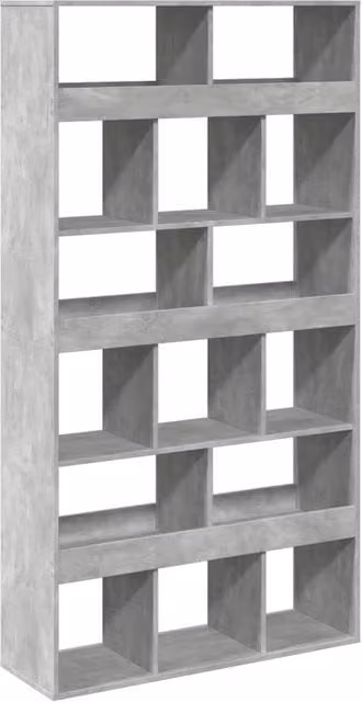 Berkfield Home Room Divider in Concrete Grey, W/D/H: 100 x 33 x 187.5 cm – 1