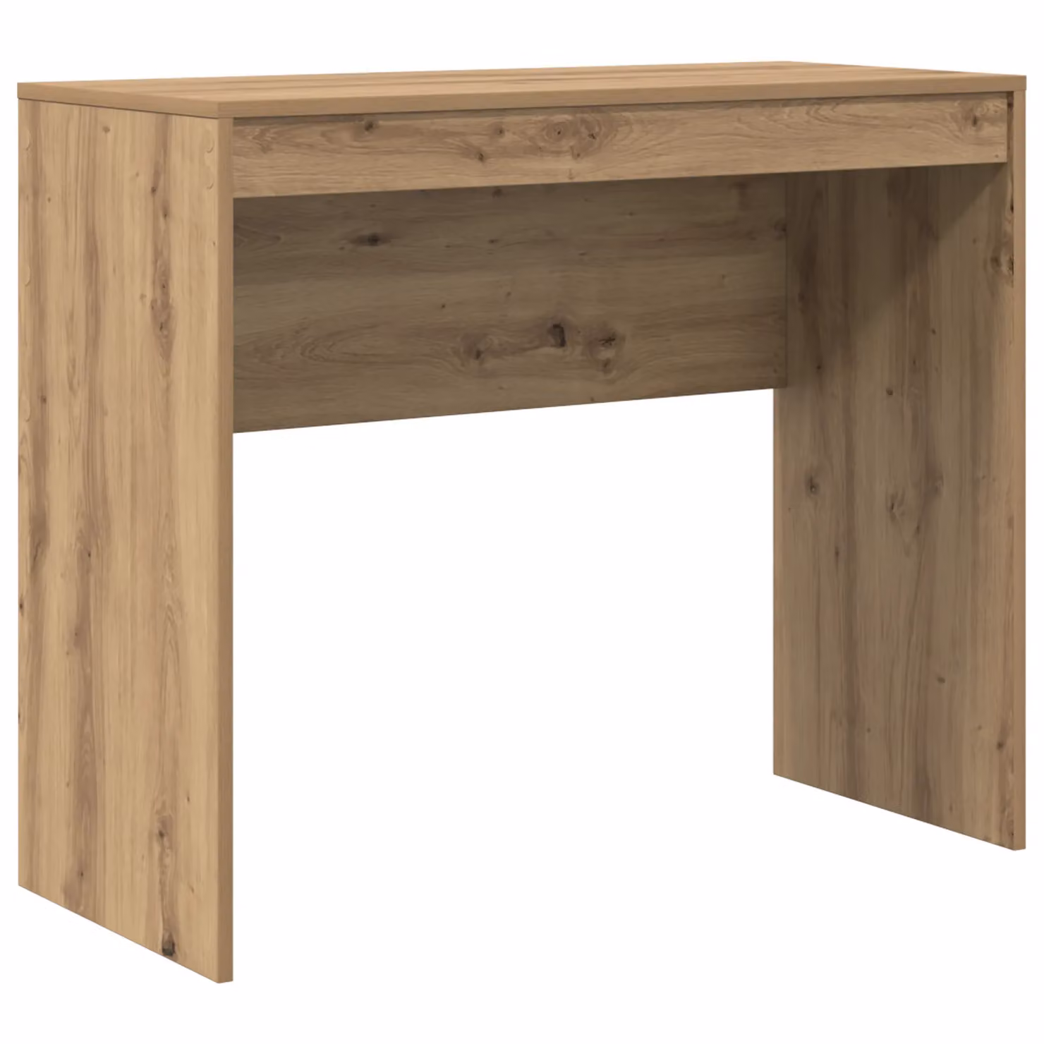 Berkfield Modern Writing Desk with Storage in Artisan Oak Brown – 3