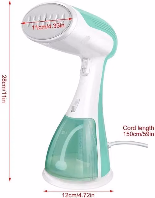Nordara 1500W Handheld Portable Garment Steamer for Clothes and Curtains, Multicolour – 1
