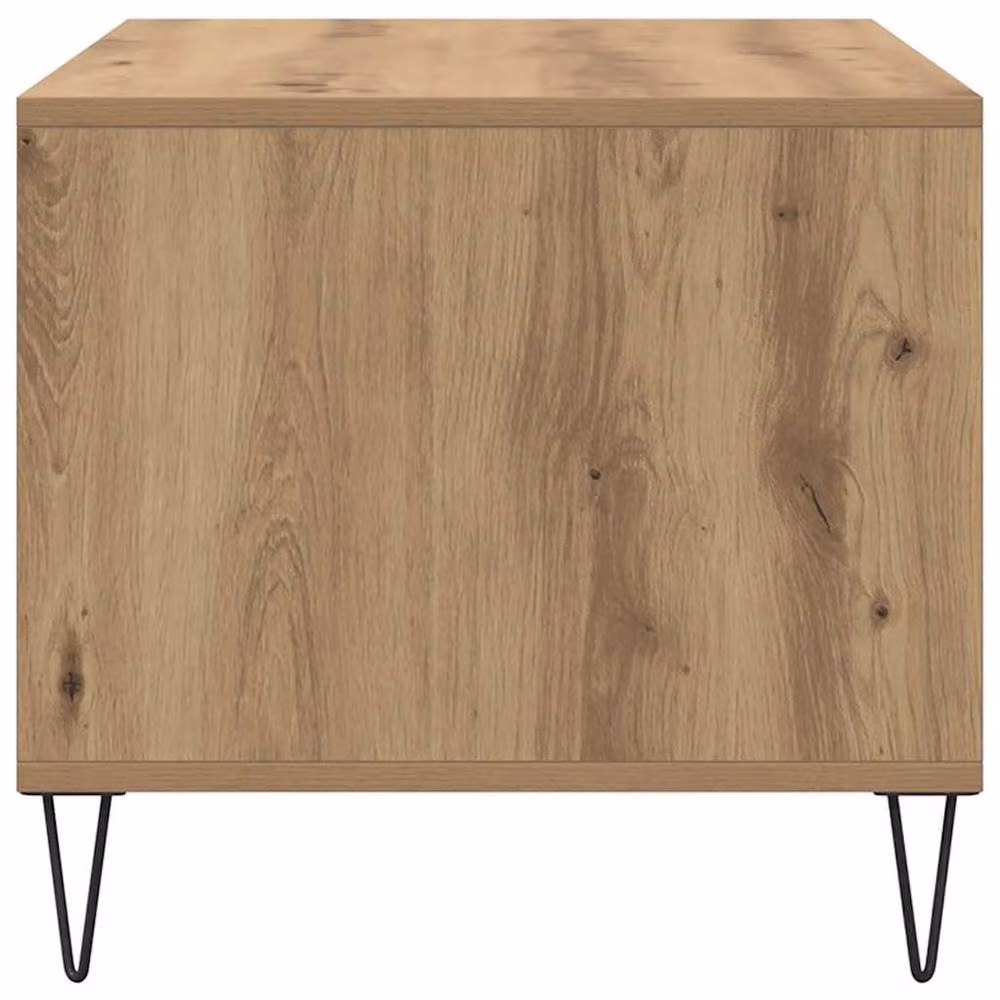 Berkfield Home Artisan Oak Coffee Table in Brown, W/D/H: 90 x 49 x 45 cm – 4