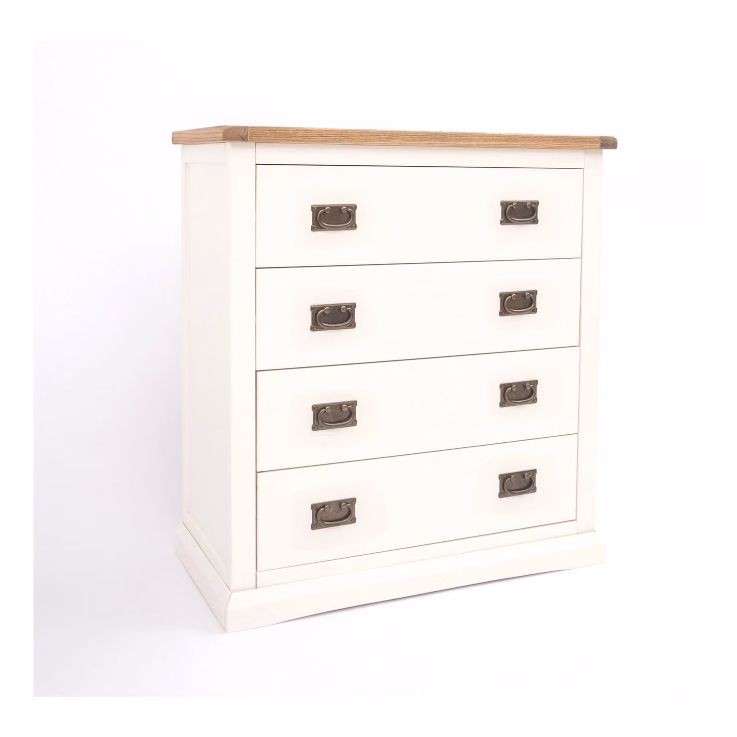 Cabinet Bits Cosenza 4 Drawer Chest of Drawers in Off-White with Gold Handles – 2