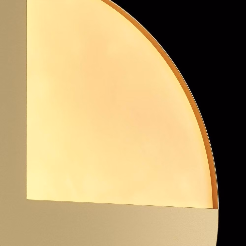 Netlighting Jupiter Modern Integrated LED Wall Lamp in Gold/Brass with 3000K Warm White Light – 3