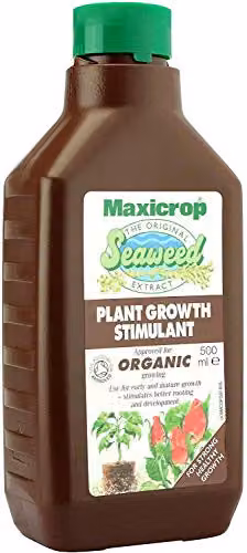 Thompson and Morgan Maxicrop Original Seaweed Extract Organic Plant Growth Stimulant, 2 x 500ml – 2