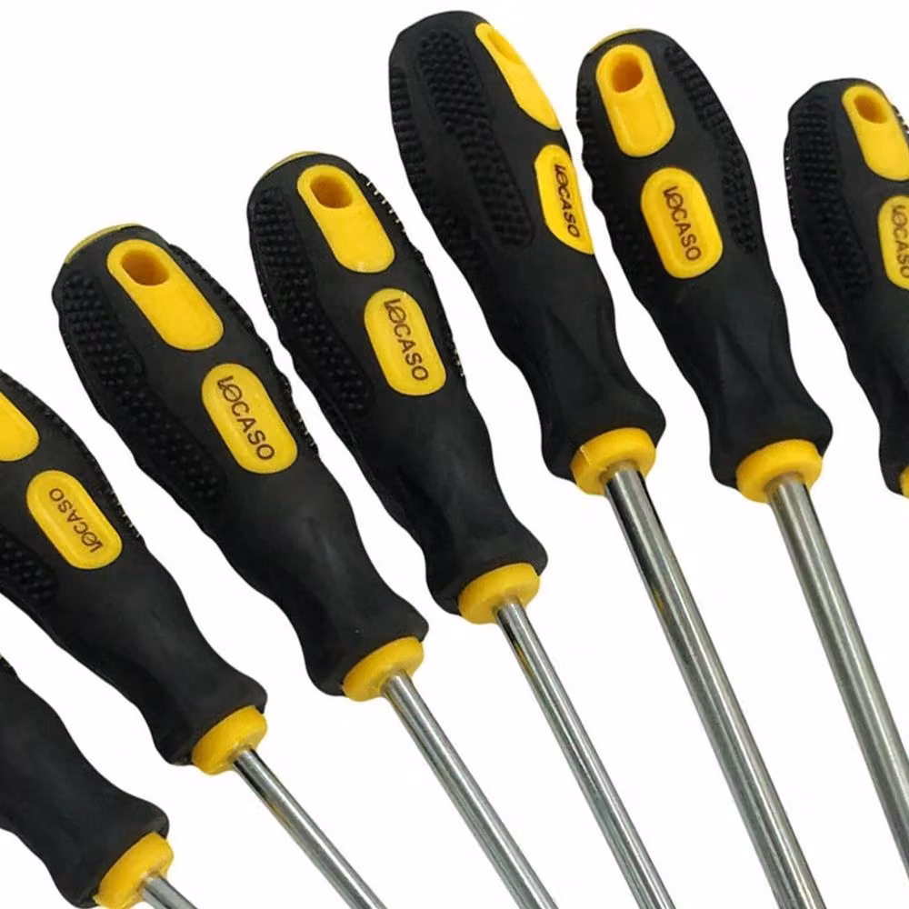 NESTLUNE 9-Piece Magnetic Screwdriver Set with Philips and Slotted Bits in Black, W: 520 cm – 4
