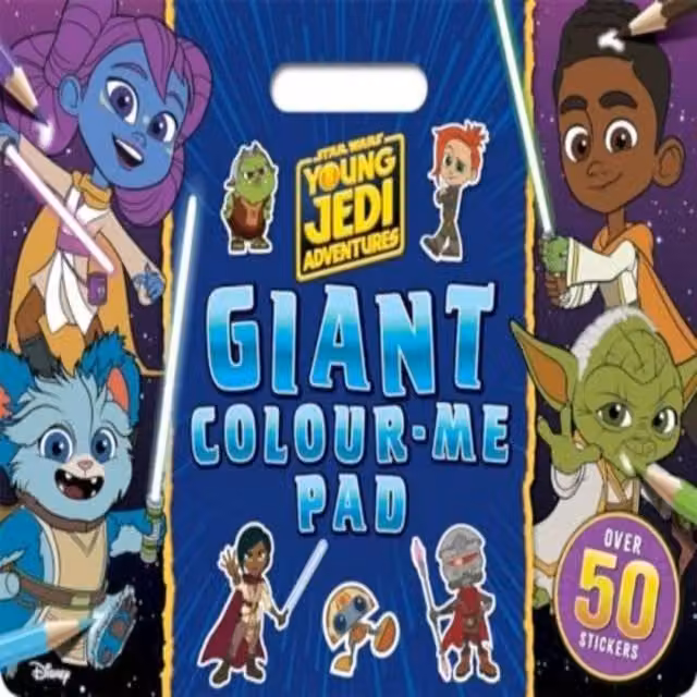 Walt Disney Star Wars Young Jedi Adventures Giant Colour Me Pad Multicolour Paperback Book