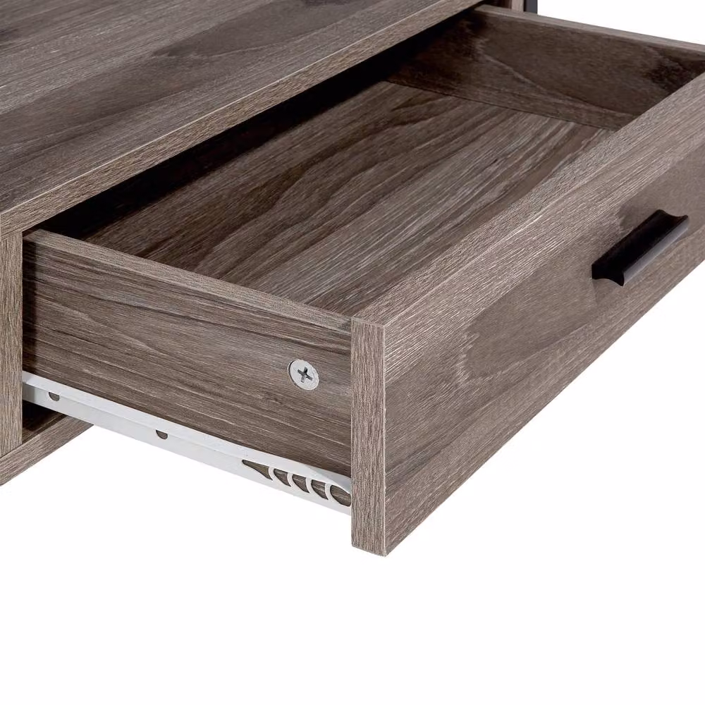 Wyld and Coco Industrial Console Table and TV Stand in Brown and Black, W/D/H: 101 x 51 x 56 cm – 5