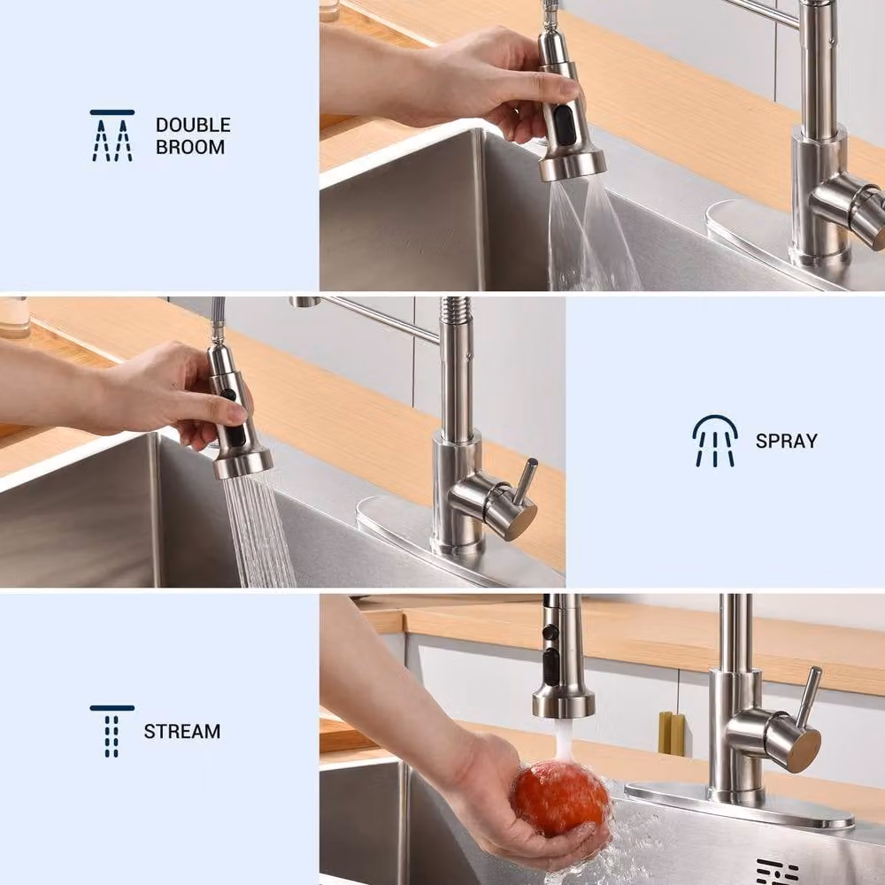 Blylund Stainless Steel Kitchen Tap with Pull Out Spout and Spray Function in Silver – 2
