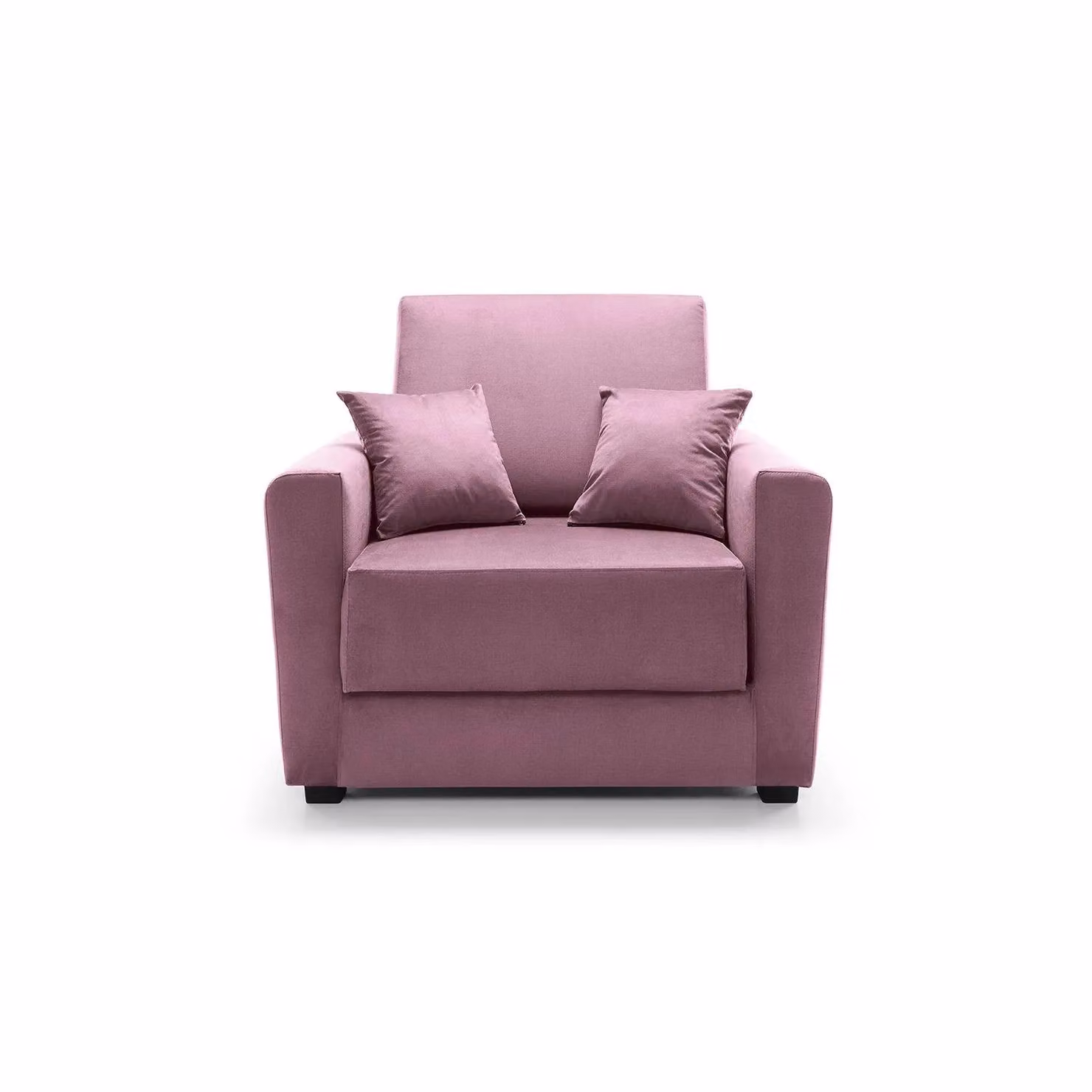 Abakus Direct Olly Single Sofa Bed in Pink Velvet Fabric – 2