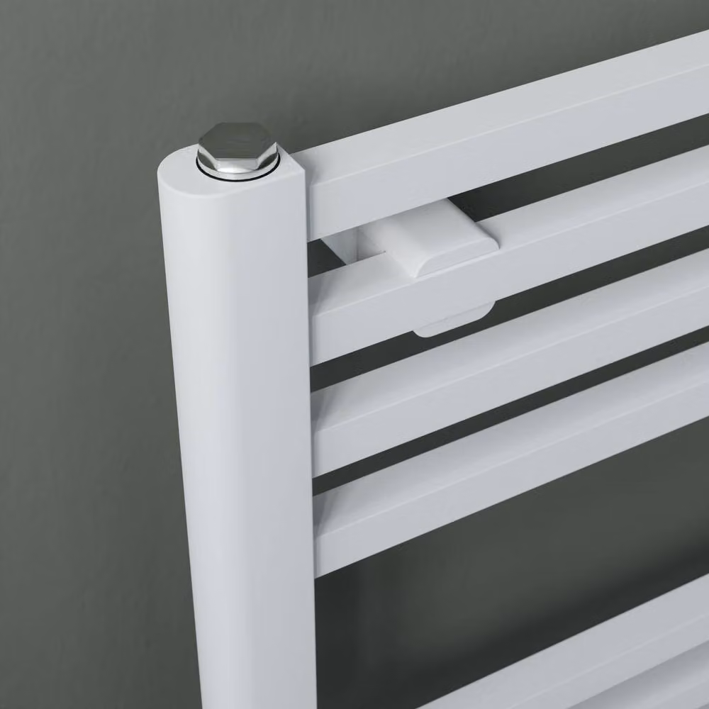 Bathroom Kingdom Eros Electric Heated Towel Rail, White, H 117.4 cm x W 60 cm – 2