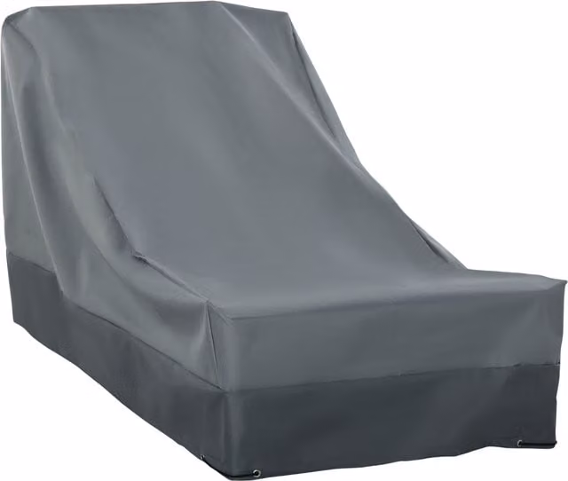 Outsunny Grey Rectangular Armchair Protection Cover, Water Repellent 600D Oxford Polyester, W: 200 cm, D: 86 cm, H: 82 cm – 1