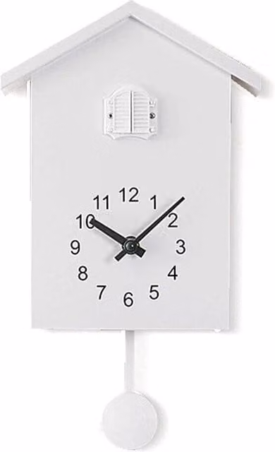 SPETLEK Modern White Quartz Cuckoo Wall Clock – 1