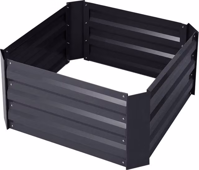 Kidkid Galvanised Steel Planter in Black, 100 cm