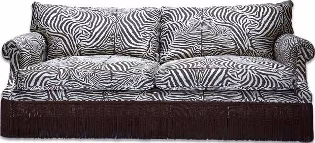 EQUUS Jacquard Wilton 3-Seater Upholstered Sofa in Brown and Multicolour, W: 227 cm, D: 88 cm, H: 96 cm