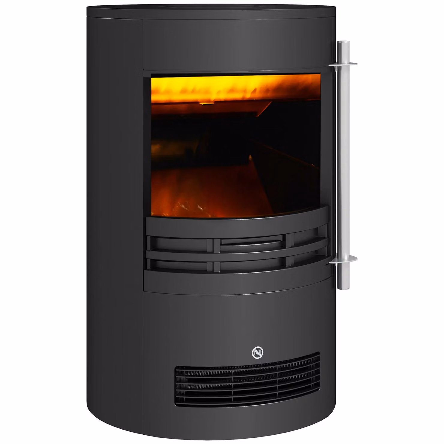 HOMCOM Electric Freestanding Stove Heater with Thermostat Control in Black – 2