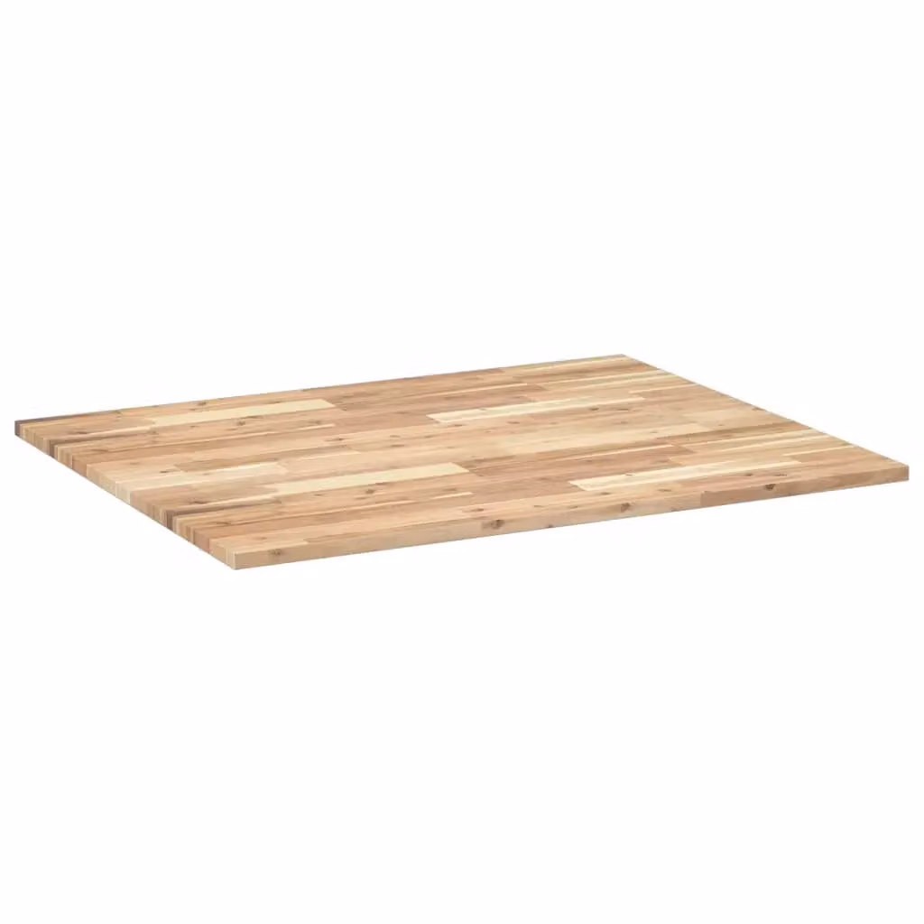 Berkfield Home Solid Wood Acacia Desk Top in Brown, W/D/H: 100 x 80 x 2 cm – 2