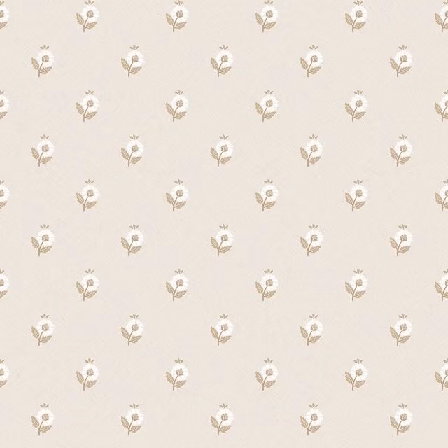 I Love Wallpaper Ditsy Posy Floral Botanical Wallpaper in Beige and Yellow Country House Style
