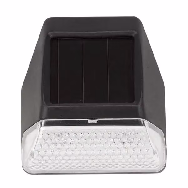Marco Paul 4-Piece Black Solar LED Garden Step and Wall Lights with White Light – 2