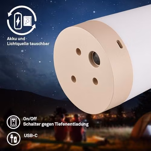 Briloner RGBW Rechargeable LED Table Lamp, Beige, IP44 Dimmable Touch Control Nightlight, W/D/H: 9 x 9 x 13 cm – 9