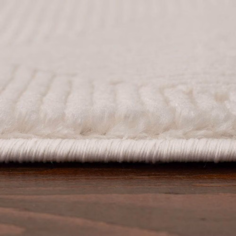 THE RUGS Carmel Arch Design Soft Pile Area Rug, Ivory, W: 80 cm, L: 300 cm – 3