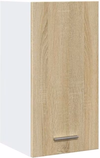 Berkfield Home Lyon Wall-Mounted Hanging Cabinet in Sonoma Oak Brown, W/D/H: 29.5 x 31 x 60 cm