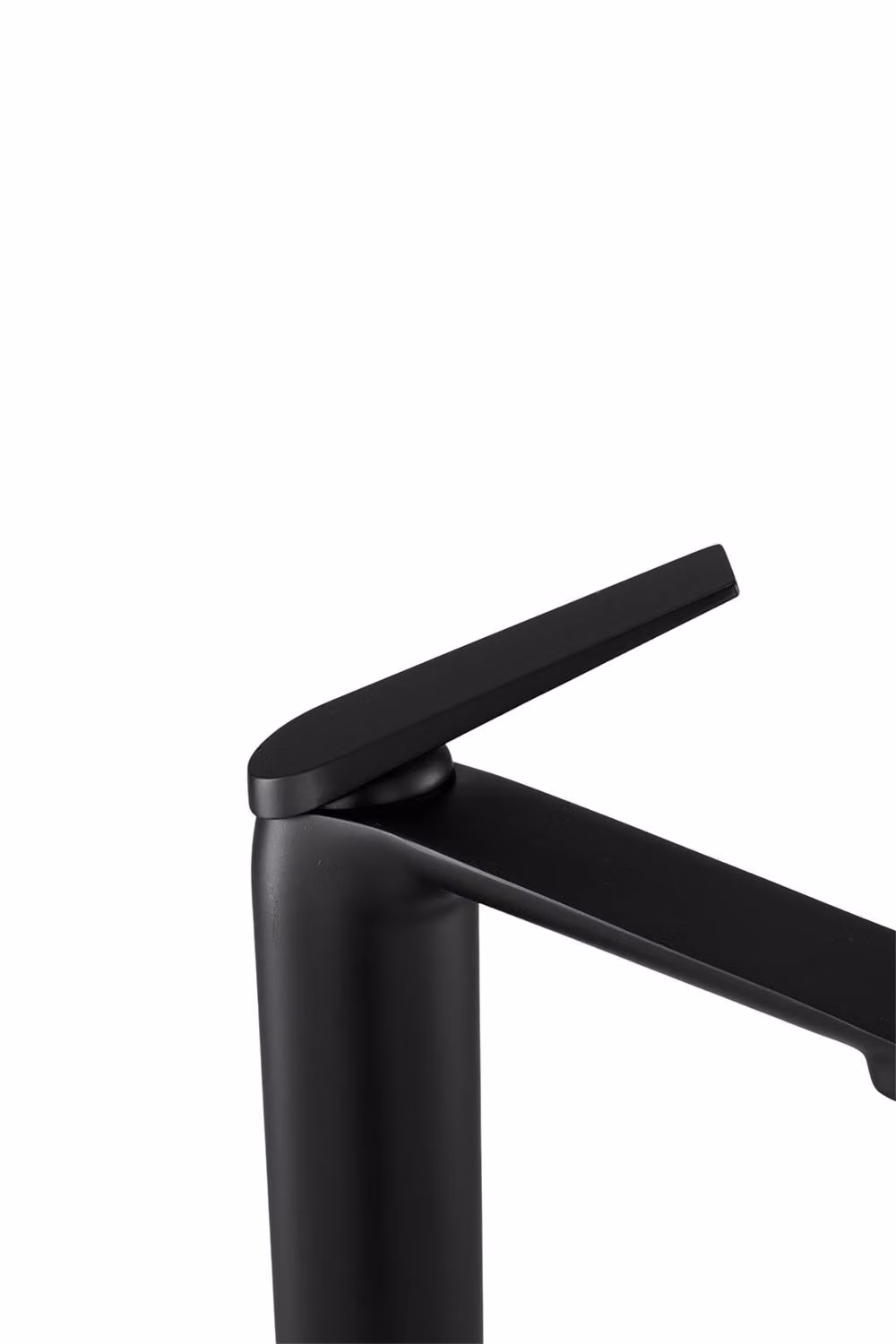 Living and Home Matt Black Single Lever Brass Basin Mixer Tap – 3