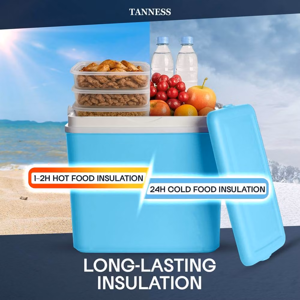 Tanness 24L Insulated Plastic Cool Box in Blue – 4