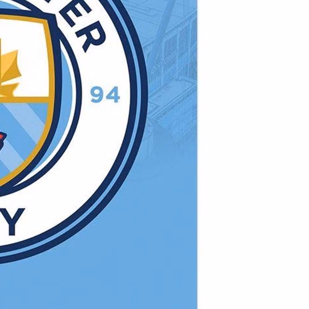 Manchester City FC Crest Paper Poster in Blue – 2