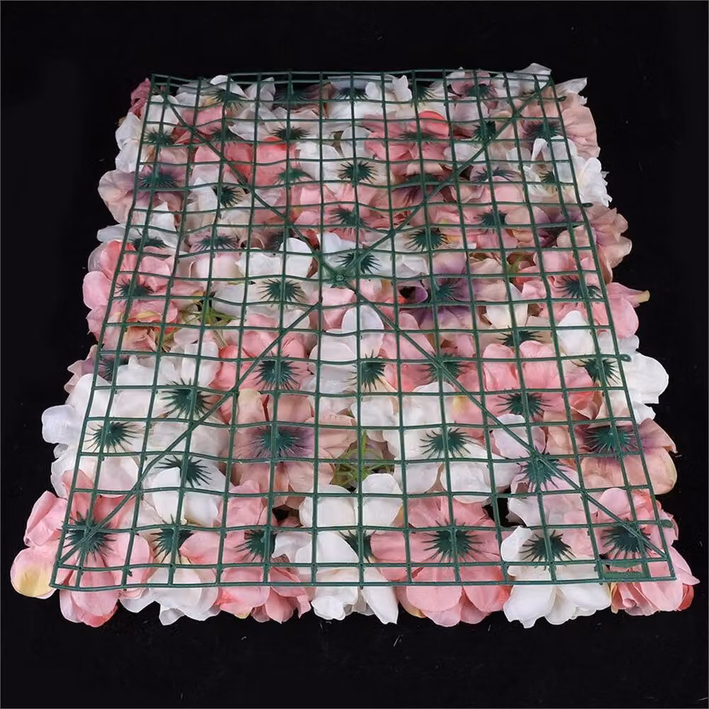 Nordara 6-Piece Pink Silk Hydrangea Flower Panel Wedding Backdrop Decor – 5