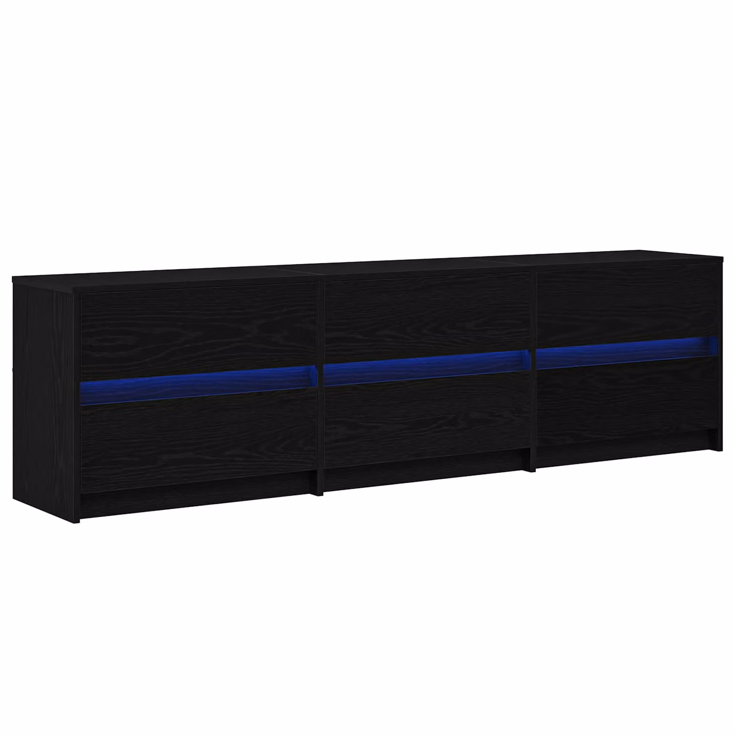Berkfield Home Black Rustic TV Cabinet W/D/H: 182 x 34 x 50 cm – 2