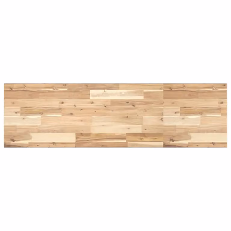 Berkfield Home Rectangular Solid Wood Acacia Table Top in Brown, W/D/H: 120 x 40 x 2 cm