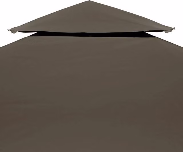 Berkfield Home Durable 2-Tier Polyester Gazebo Top Cover in Beige