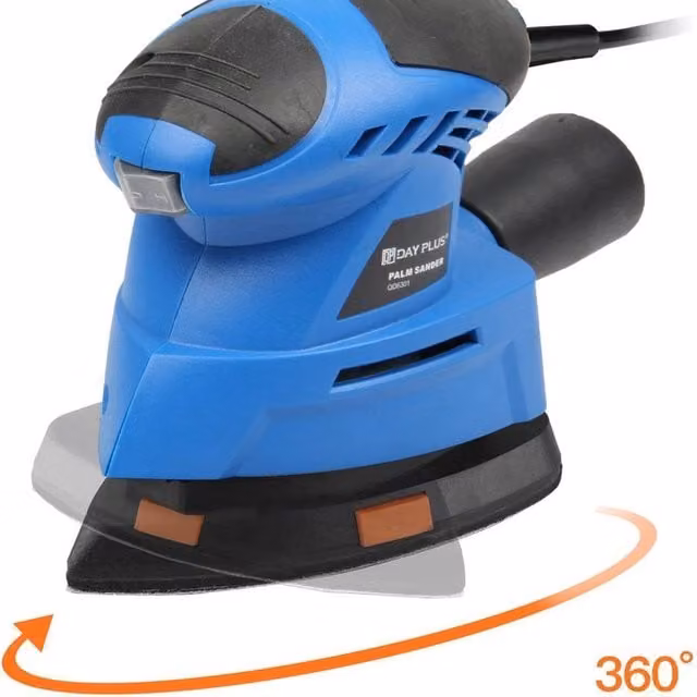 Flavora Blue Orbital Rotary Palm Hand Circular Disc Wood Sander – 1