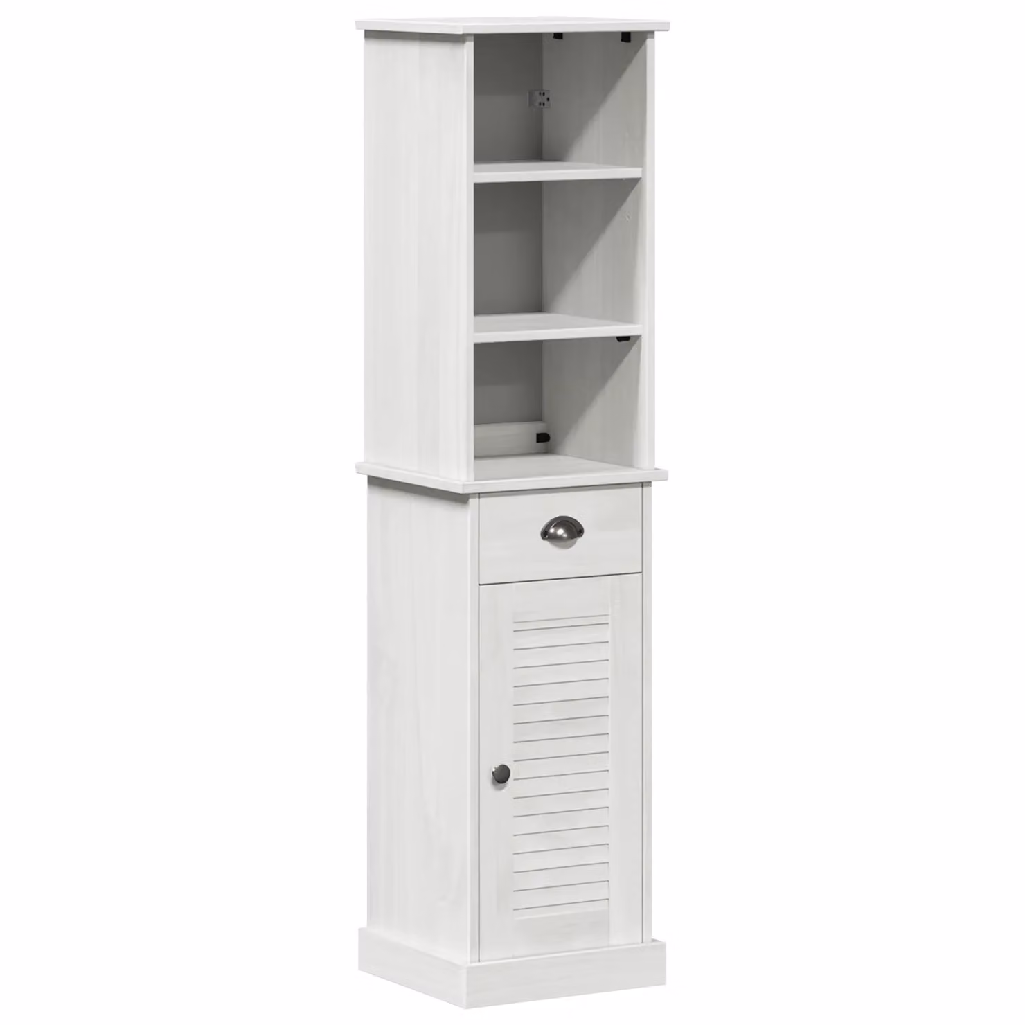 Berkfield Home 2-Piece Rustic Bathroom Furniture Set in Brown and White, W/D/H: 37 x 34 x 150 cm – 2