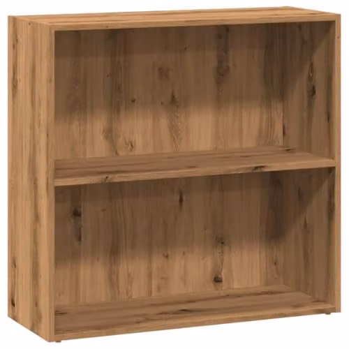 vidaXL Artisan Oak Bookcase in Brown, W/D/H: 80 x 30 x 77 cm