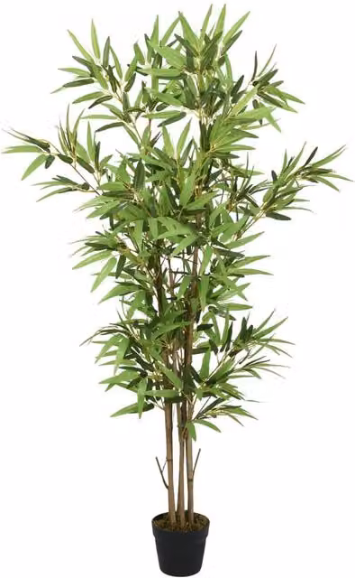 Berkfield Home Artificial Green Bamboo Tree with 828 Leaves, Height: 150 cm – 1