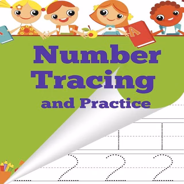 Sharon Asher Number Tracing and Practice Multicolour Paperback Penmanship Book