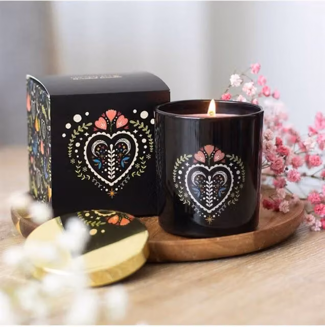 KDMD Midnight Bloom Black French Tulip Scented Candle with Floral Fragrance – 1