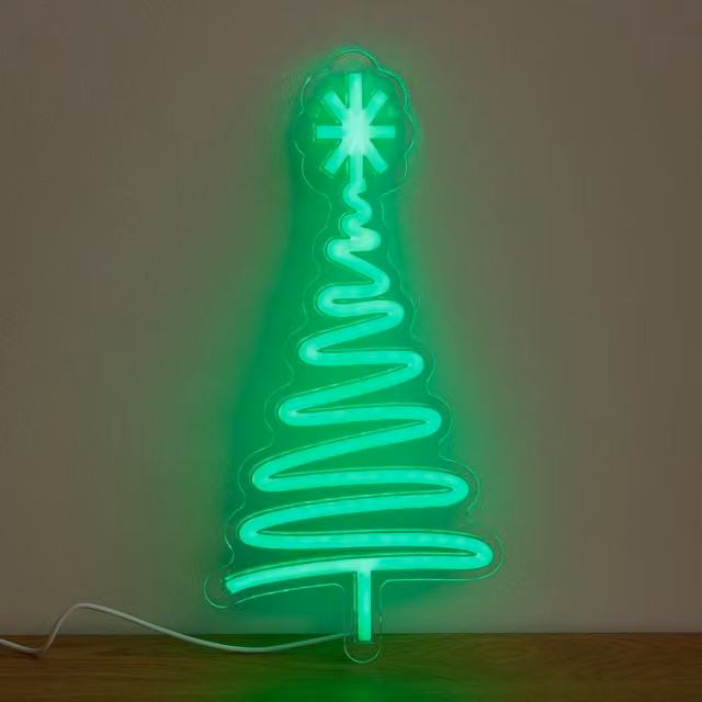Samuel Alexander USB Powered Multi-Colour Neon Christmas Tree LED Light, 40 cm