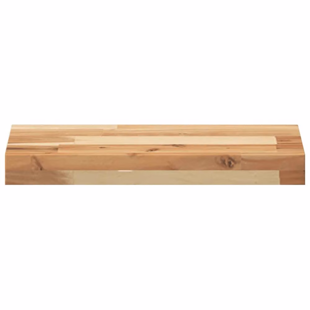 Berkfield Home Compact Floating Shelf in Brown Oil Finished Solid Acacia Wood W/D/H: 60 x 20 x 4 cm – 2